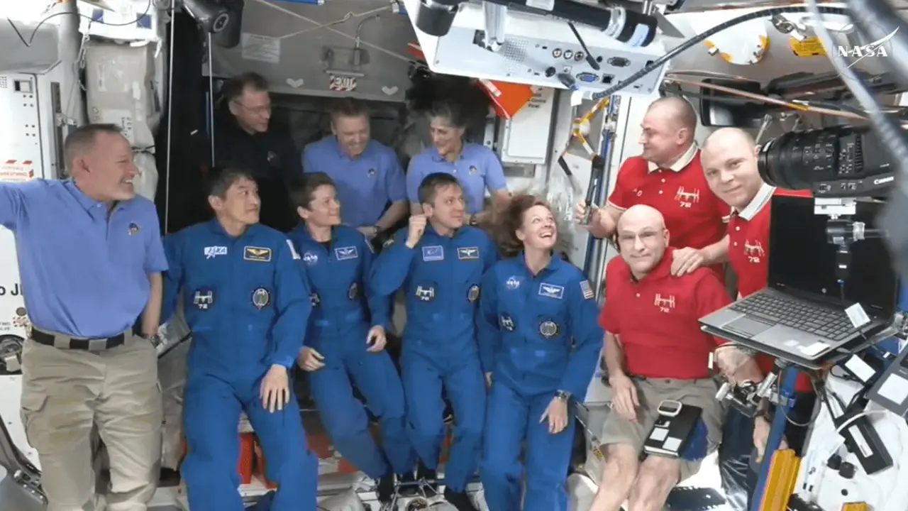 SpaceX Crew-10 Successfully Docks at International Space Station, Sunita Williams To Return Soon Crew 10 Meets Crew 9 After A 28-Hour Long Journey