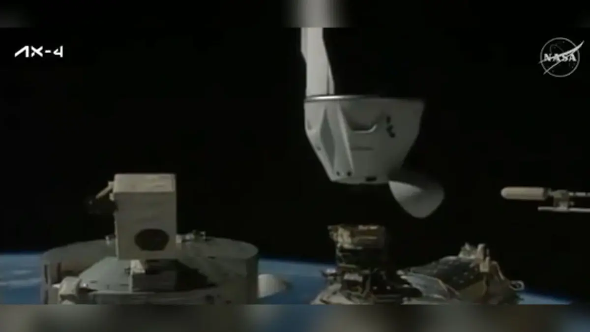 Crew Dragon docked at ISS
