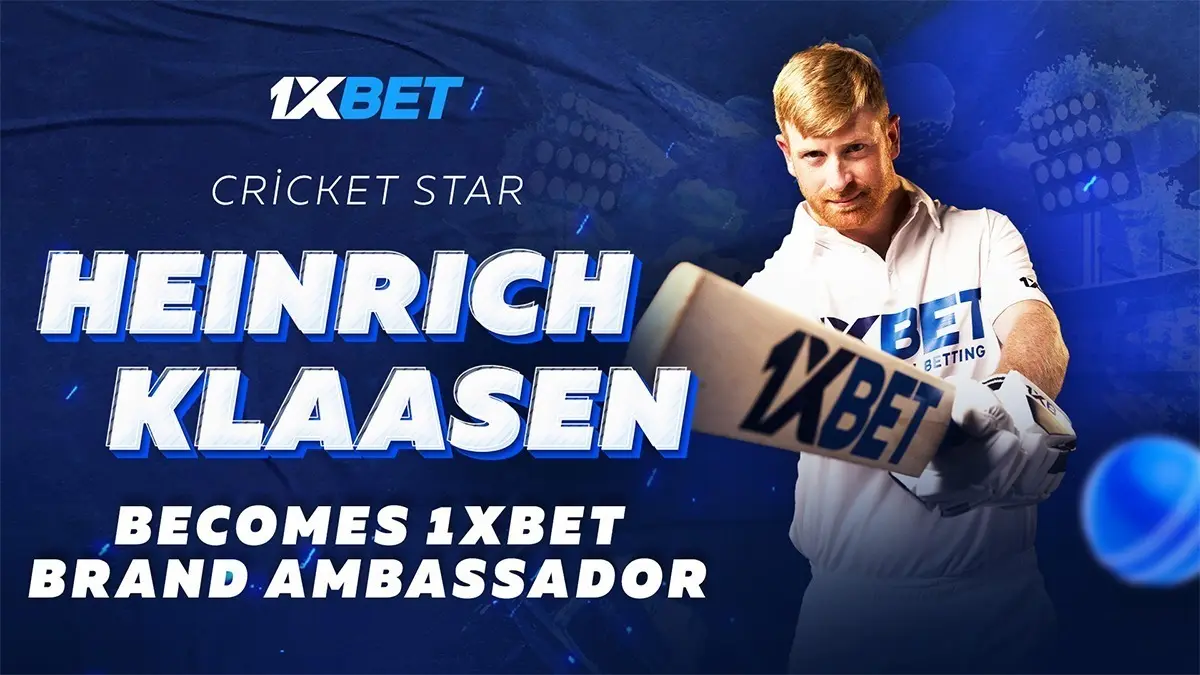 Cricket Star Heinrich Klaasen Becomes 1xBet Brand Ambassador Cricket Star Heinrich Klaasen Becomes 1xBet Brand Ambassador