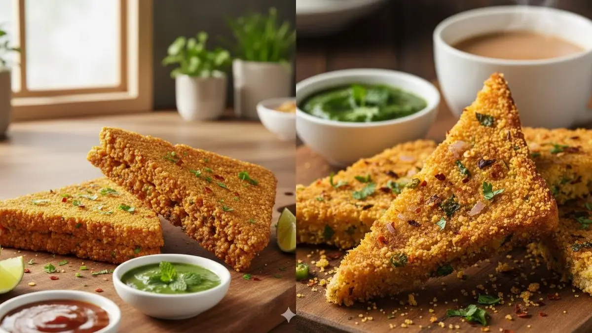 Crispy Suji Toast Recipe: घर में रखे सामान से 5 मिनट में तैयार करें यह कुरकुरा सूजी नाश्ता, जानें बनाने का तरीका Crispy Suji Toast Recipe