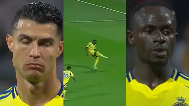 Cristiano Ronaldo's Selfless Gesture To Off-Form Sadio Mane During Al-Nassr's Win Over Al-Wehda Steals The Limelight | WATCH Cristiano Ronaldo allows Sadio Mane to take a spot kick during Al-Nassr's clash against Al-Wehda