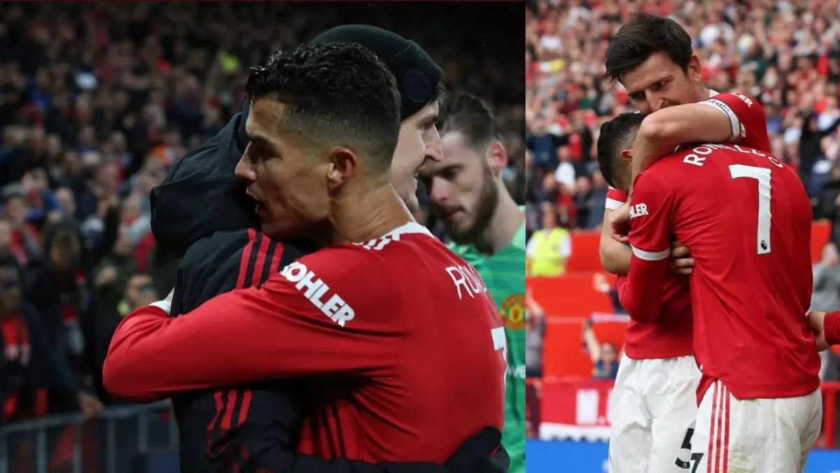 Cristiano Ronaldo and Harry Maguire