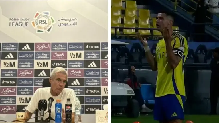 'Cancellation of Cristiano Ronaldo's Goal is Incorrect,': Al-Nassr coach on Erupted QUARREL vs Raed Cristiano Ronaldo and Luis Castro