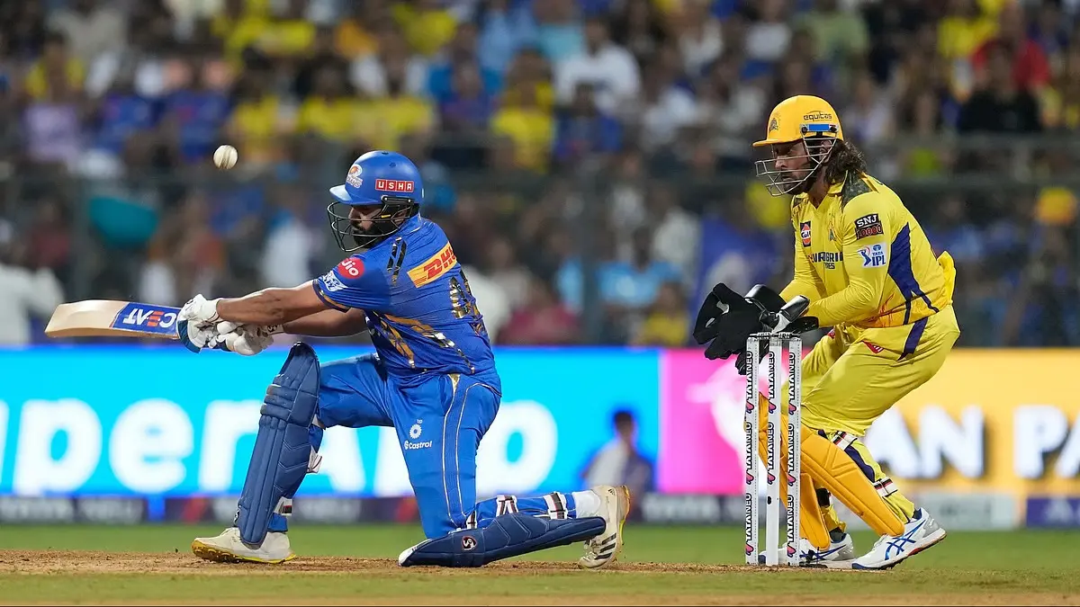 CSK vs MI Mumbai Indians trapped in the spin of Noor Ahmed target of 156 runs in front of Chennai Super Kings