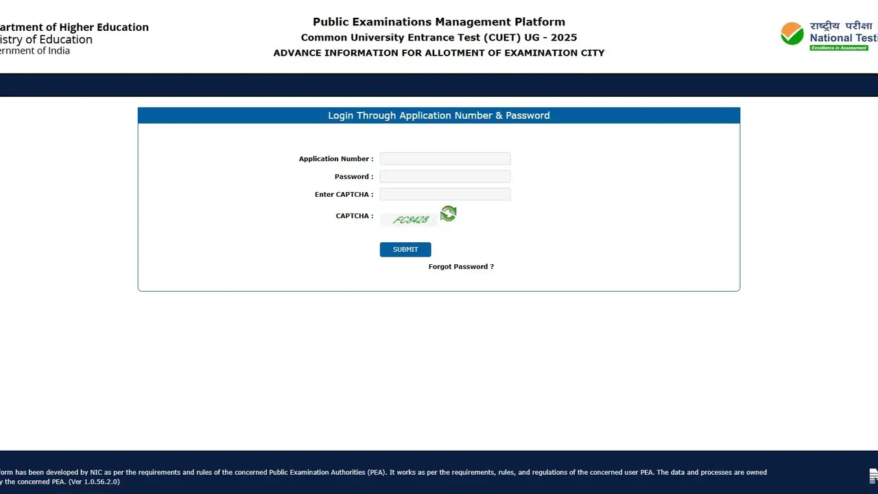 CUET 2025 City Intimation Slip Released at cuet.nta.nic.in, Direct Link to Download CUET 2025 City Intimation Slip Released