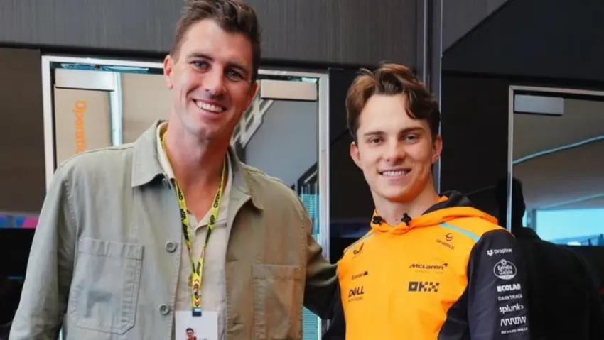 Pat Cummins Surprises McLaren's Star Aussie Driver Oscar Piastri Ahead Of Silverstone F1 Race Pat Cummins and Oscar Piastri