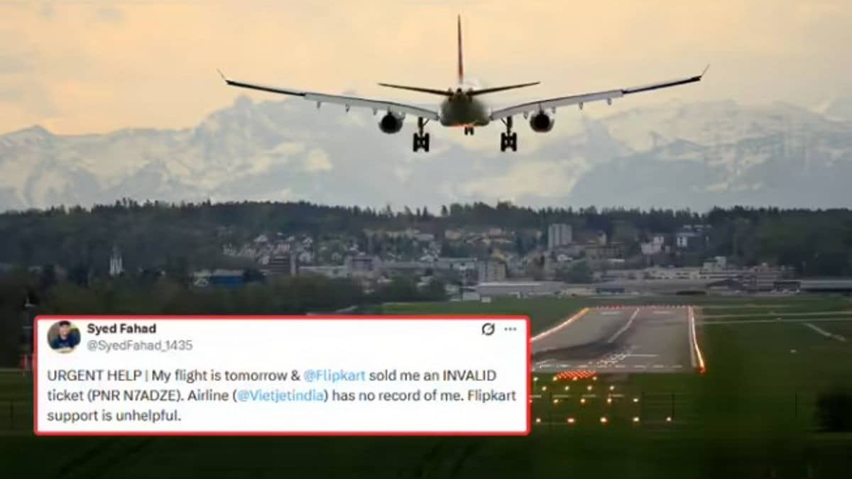 Customer’s viral post about invalid Flipkart flight ticket at airport