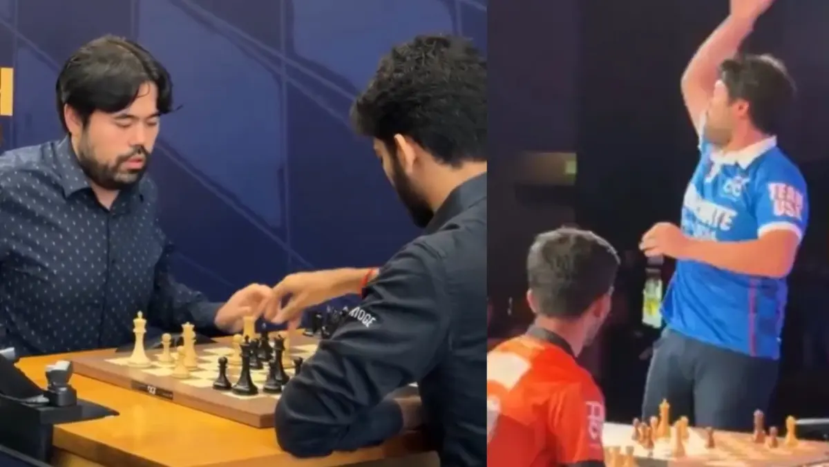D Gukesh and Hikaru Nakamura
