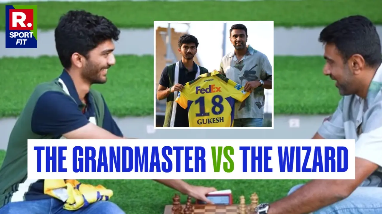 D Gukesh meets R Ashwin