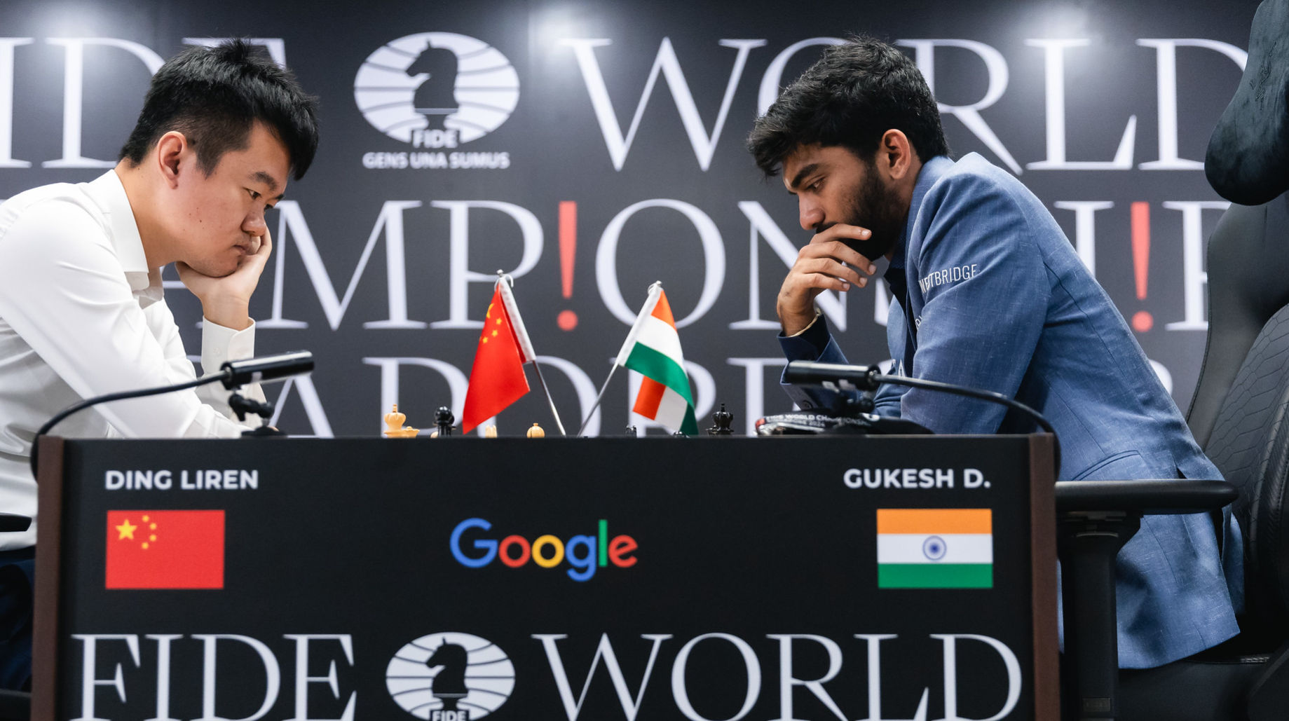 World Chess Championship: D Gukesh Plays Out Easy Draw Against Ding ...