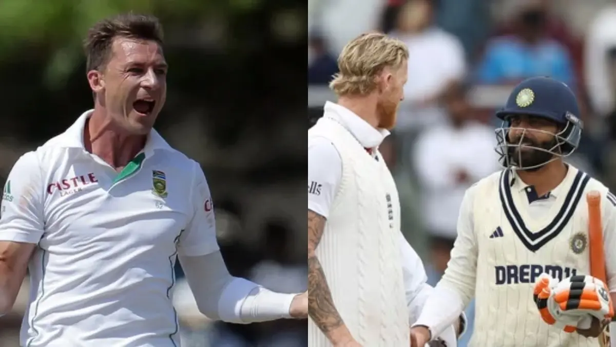 Dale Steyn (L), Jadeja-Stokes (R)