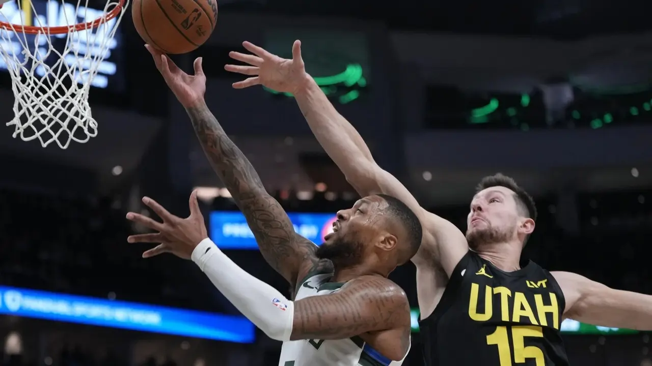 Lillard, Antetokounmpo Lead The Way As Bucks Snap 6-game Skid With 123-100 Victory Over Jazz Damian Lillard