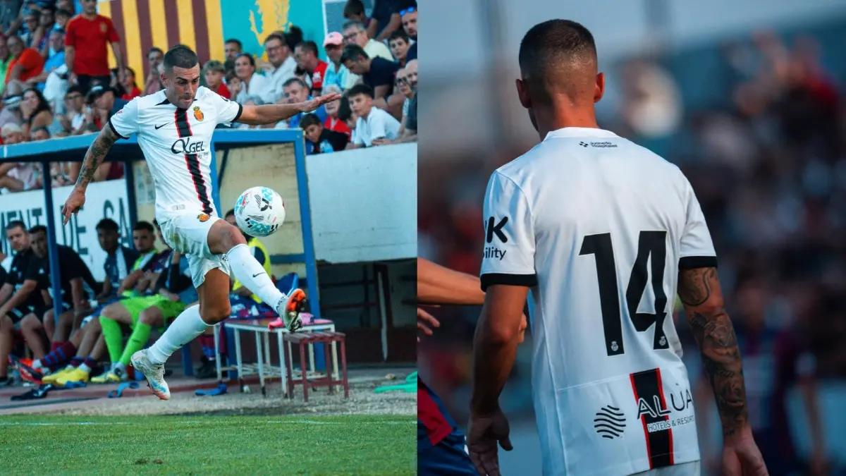 Dani Rodriguez in a game for Mallorca