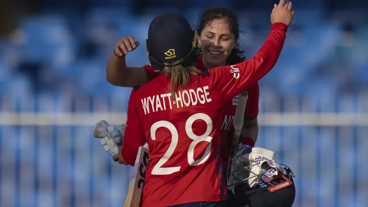 England thumps Scotland to move closer to knockout stage at Women’s T20 World Cup Danni Wyatt and Maia Bouchier