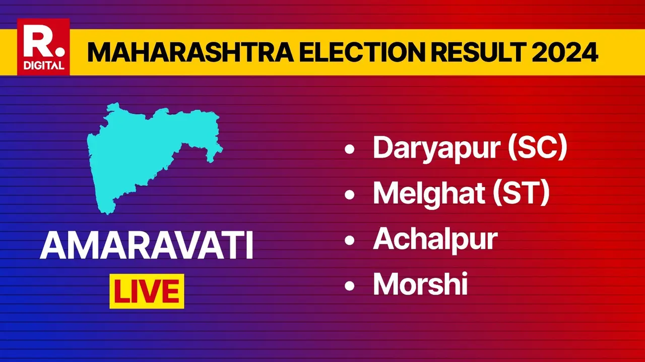 Amravati Polls Results 2024 LIVE: Daryapur (SC), Melghat (ST) Seats; Counting Begins Daryapur (SC), Melghat (ST), Achalpur, Morshi Election Results LIVE