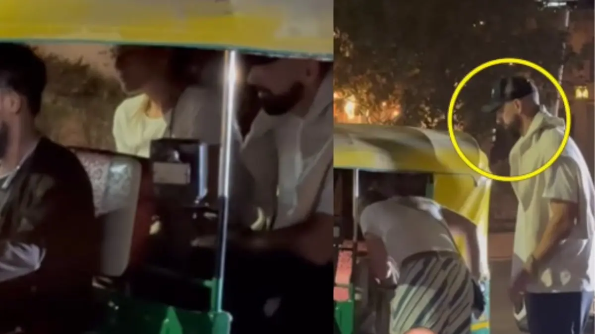 T20 World Cup 2026 : मैच से पहले न्यूजीलैंड खिलाड़ी डेरिल मिचेल ने लिए ऑटो सवारी के मजे, पत्नी भी थी संग, Video Viral Daryl Mitchell in auto video viral