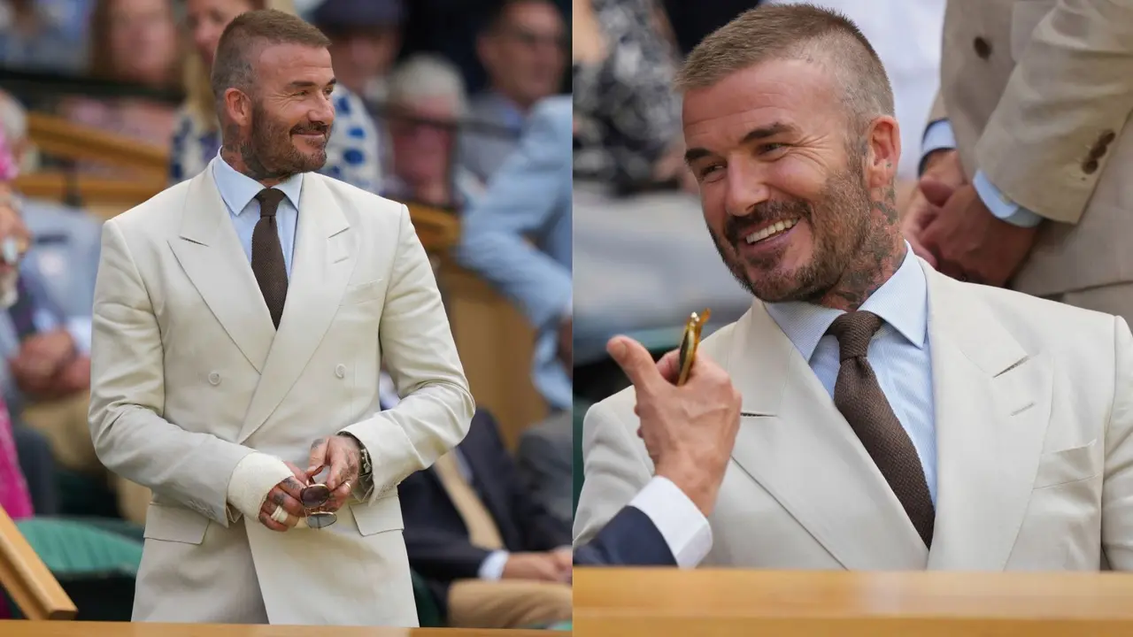 WATCH | David Beckham Spotted at Wimbledon 2025 Day 1 - Despite Undergoing Arm Surgery a Few Days Ago David Beckham Wimbledon 2025