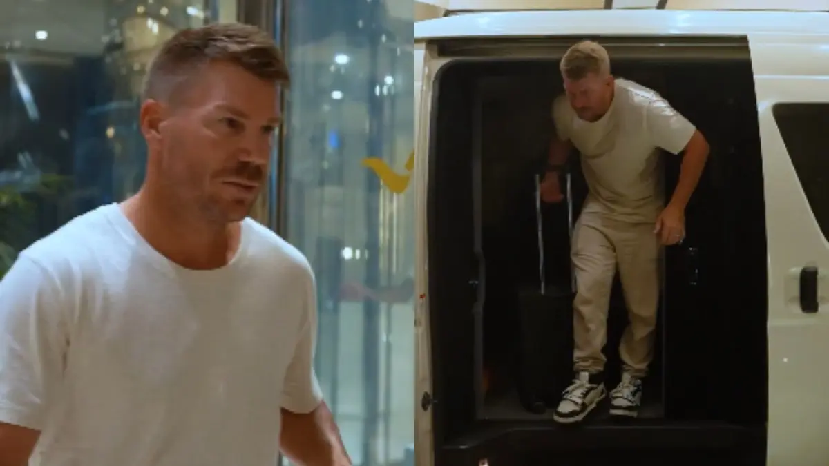 David Warner arrives for PSL