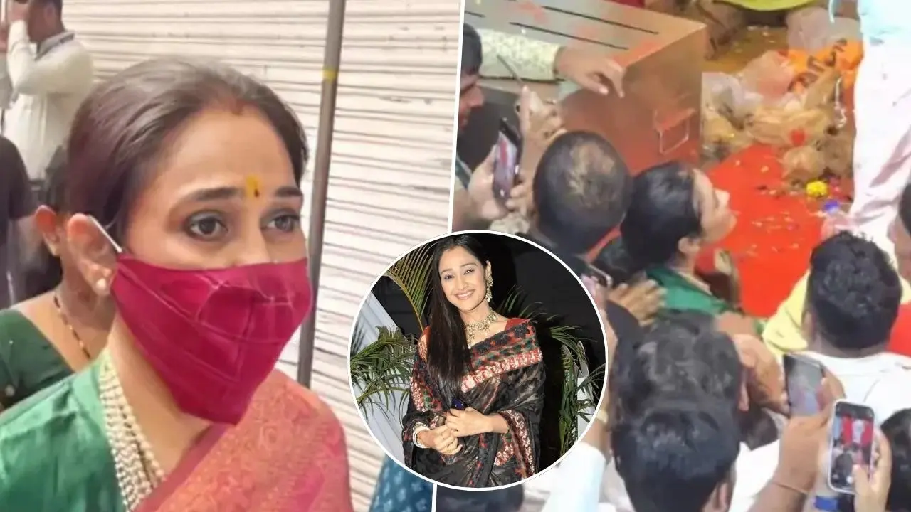 'Dayaben' Disha Vakani Visits Lalbaugcha Raja, Taarak Mehta Ka Ooltah Chashmah Actress' Rare Public Appearance Goes Viral | Watch Dayaben Spotted! TMKOC Fame Disha Vakani Visits Lalbaugcha Raja