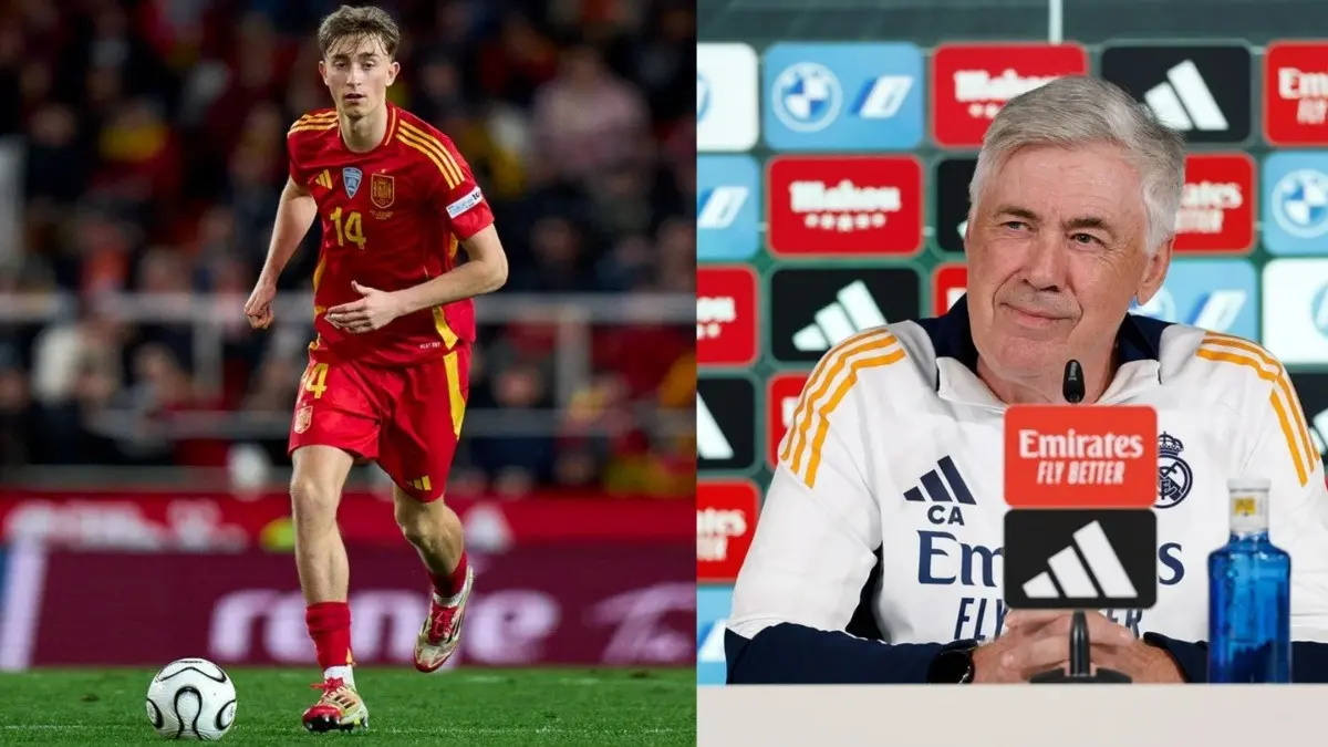 Dean Huijsen and Carlo Ancelotti