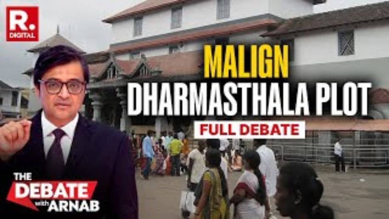 Arnab Goswami Debates Dharmasthala Holy Site Controversy
