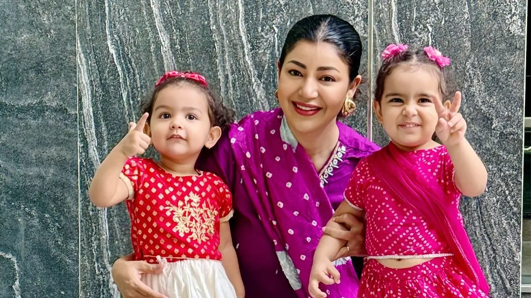 Debina Bonerjee with her kids