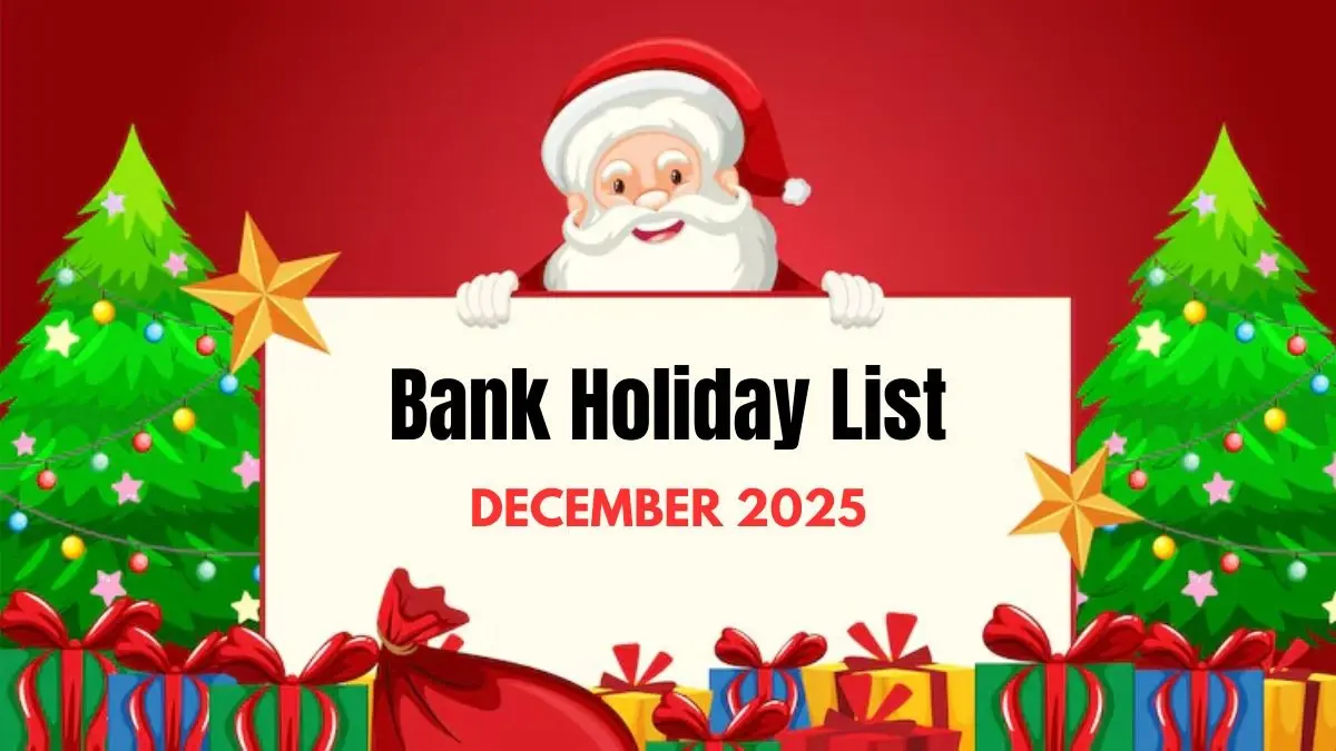 December 2025 bank holidays india rbi holiday list state wise bank closed days Christmas