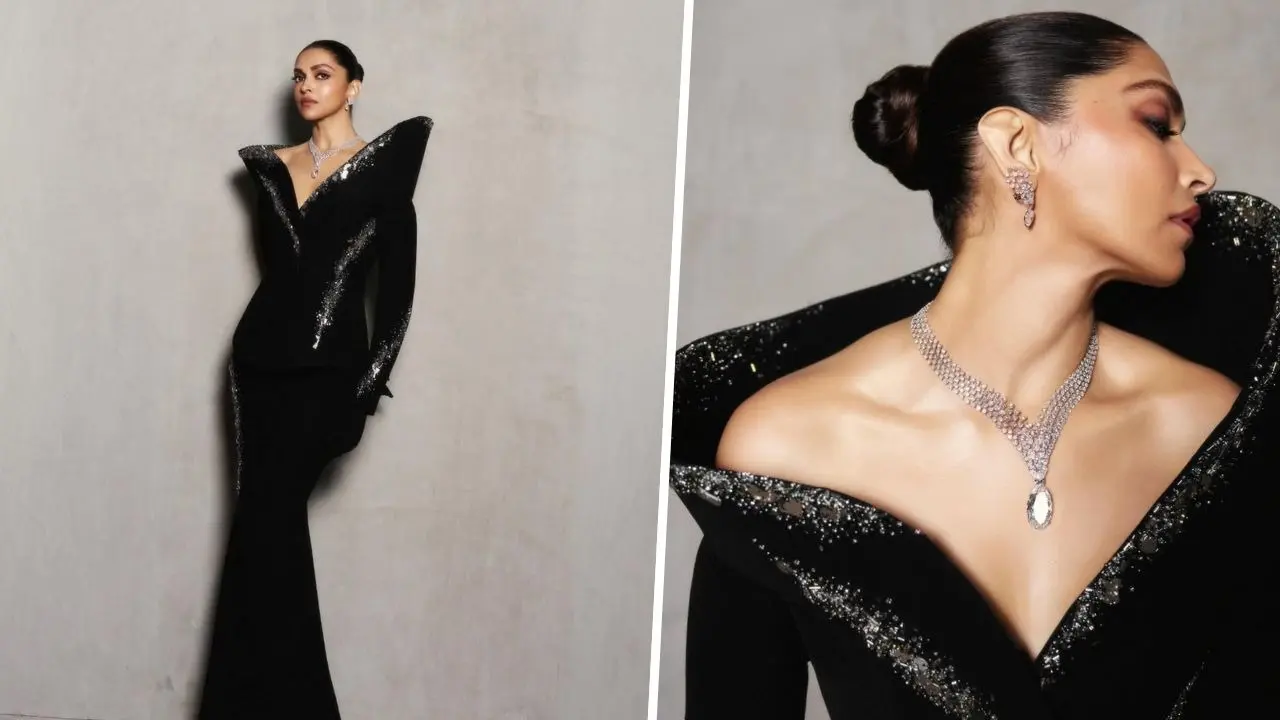 Deepika Padukone Channels Gothic Glamour In Gaurav Gupta’s Outfit In Dubai Deepika Padukone New Photoshoot