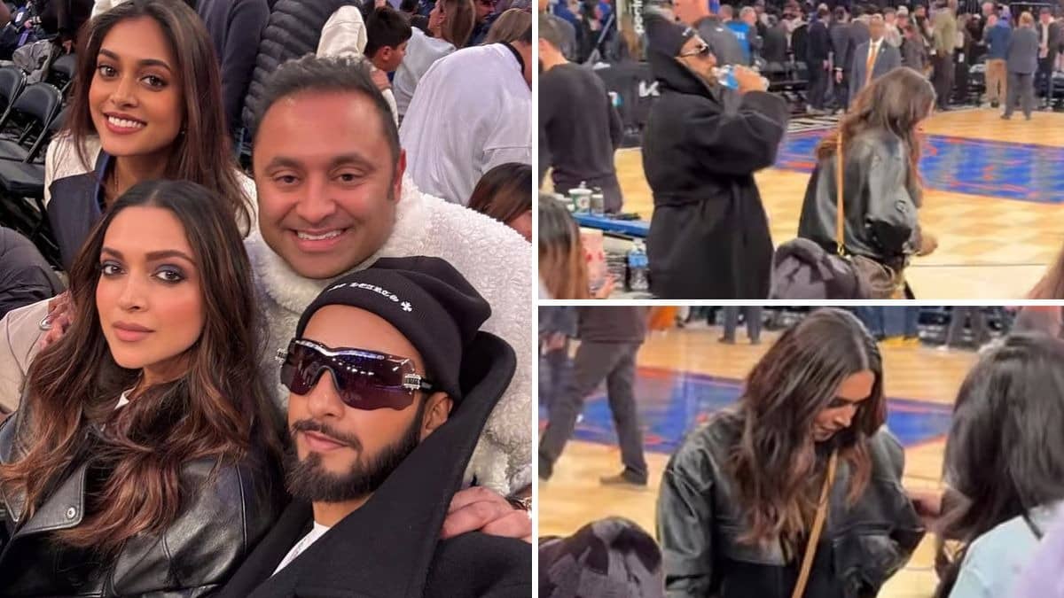 Deepika Padukone-Ranveer Singh at NBA Game