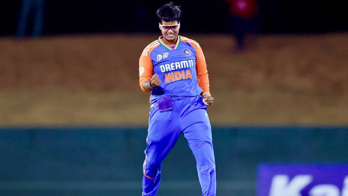 Deepti Sharma celebrating after taking a wicket in T20Is