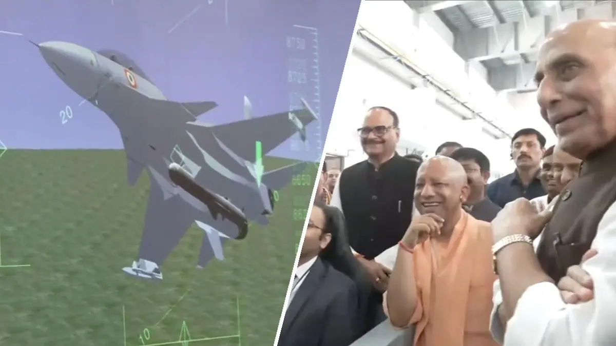 Defence Minister Rajnath Singh, CM Yogi Witness Virtual BrahMos Missile Strike in Lucknow | Watch