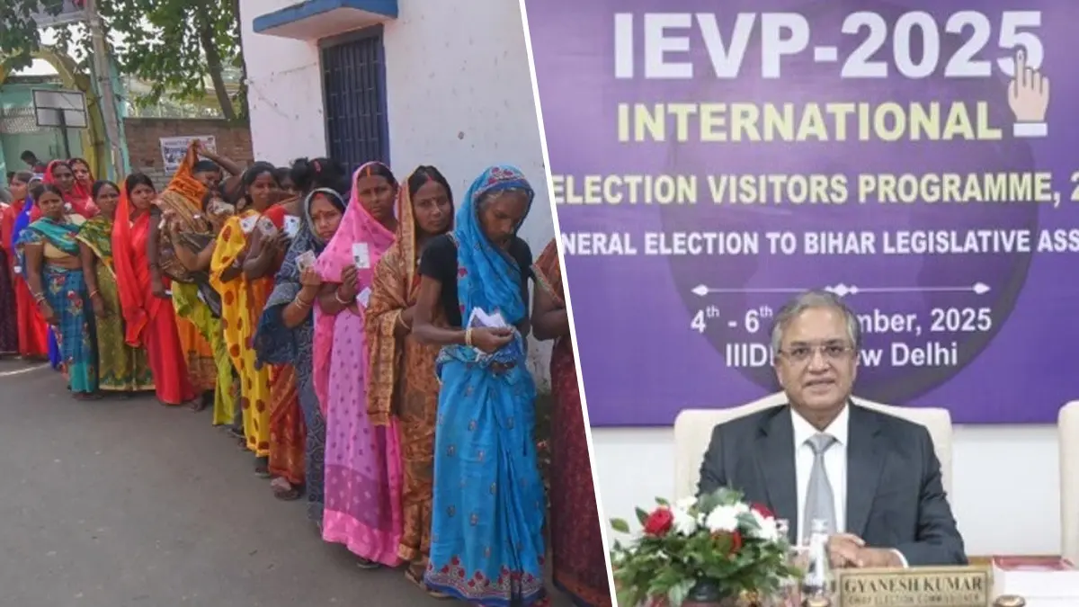 Delegates From Seven Nations Witness First Phase of Bihar Assembly Elections 2025