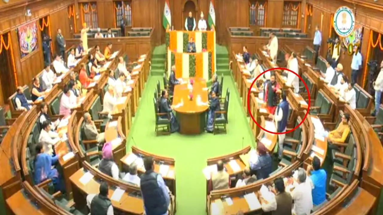 Delhi Assembly Session Ruckus
