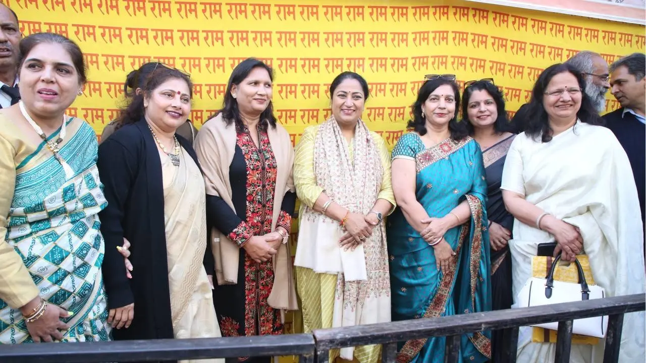 Delhi CM Rekha Gupta Meets and Greets People at Her Residence