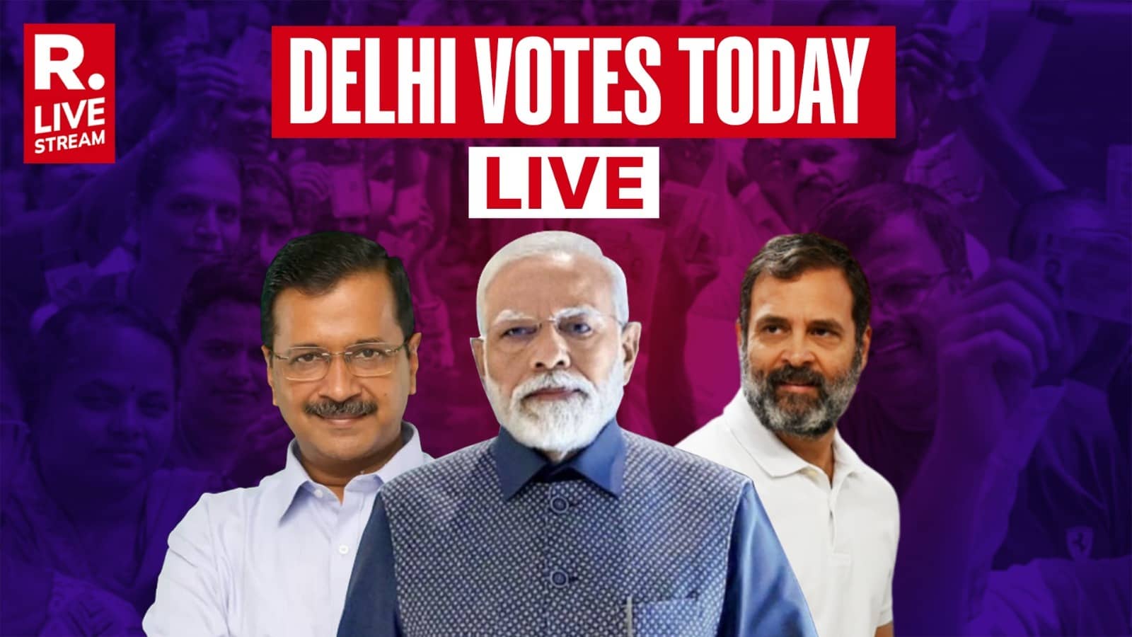 Delhi Elections 2025 LIVE: AAP-BJP-Congress, A Three-Way Contest for Capital's Throne Today