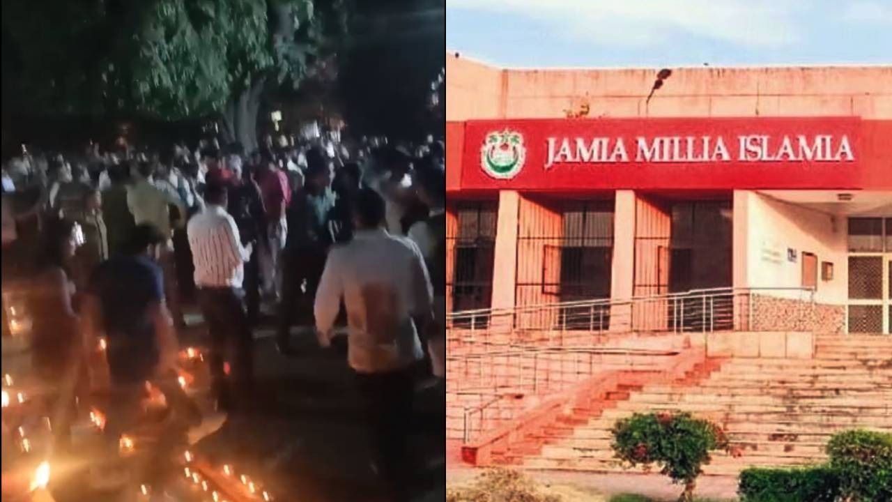 Two Groups Clash At Jamia Millia Islamia During Diwali Event I Video ...