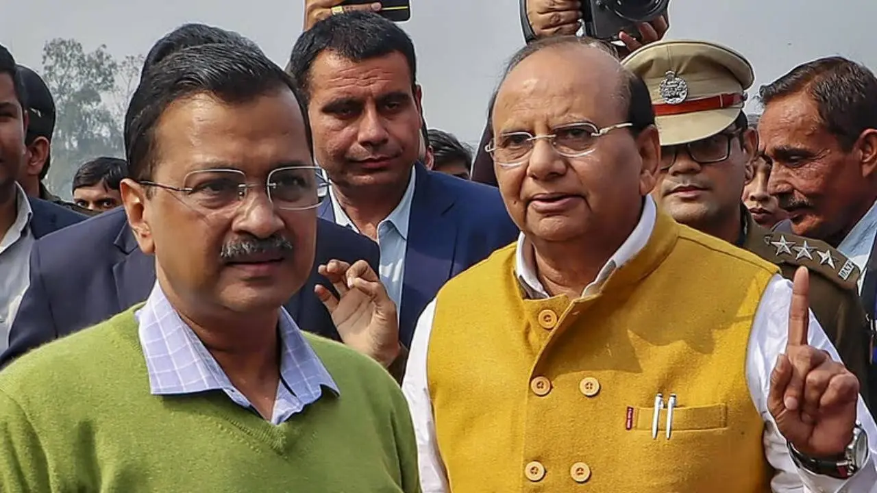 Delhi LG VK Saxena and Arvind Kejriwal