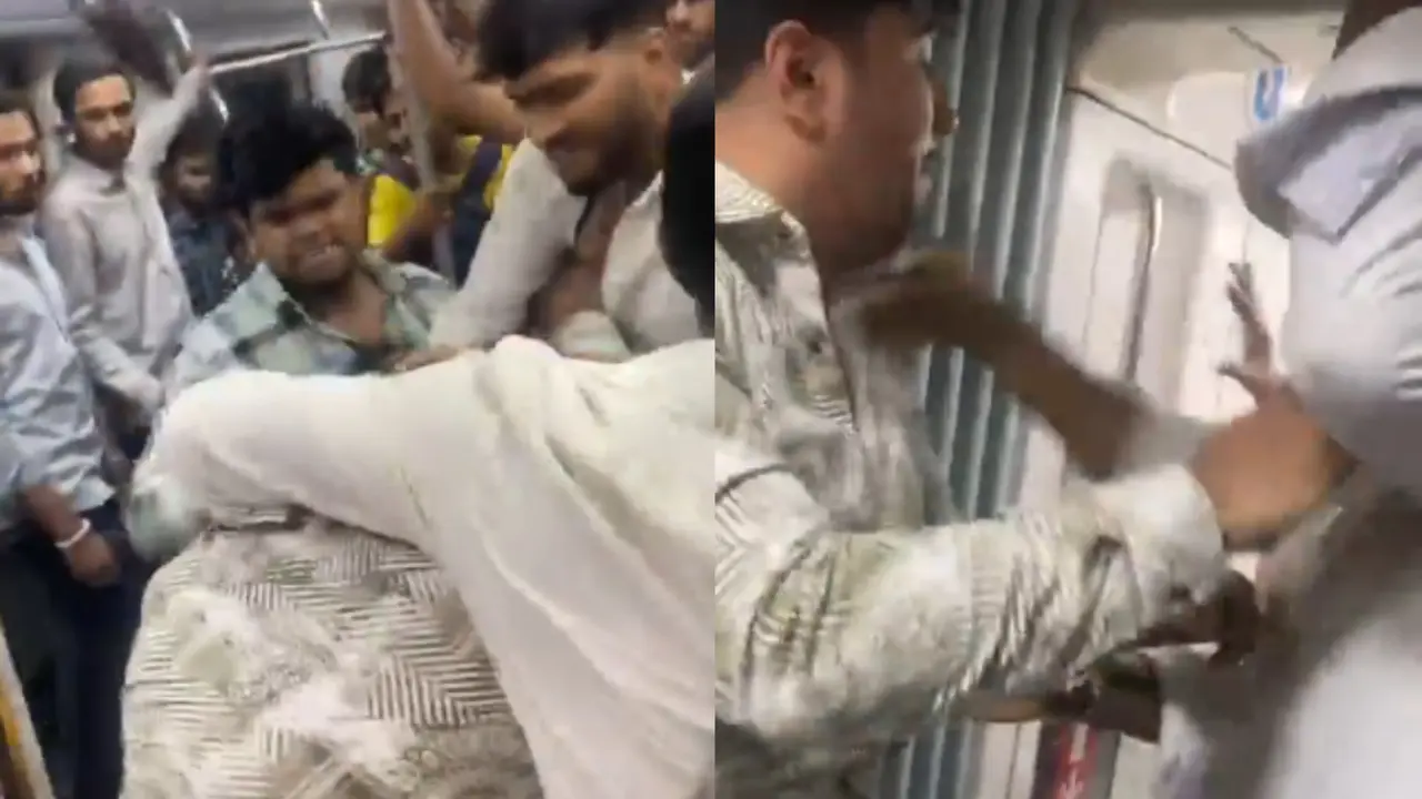 Delhi Metro Fight Video Viral
