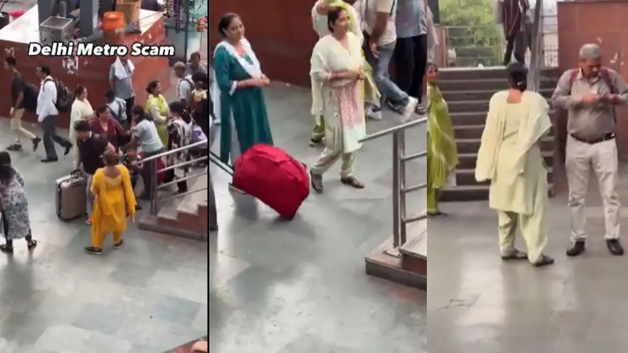 delhi metro viral video