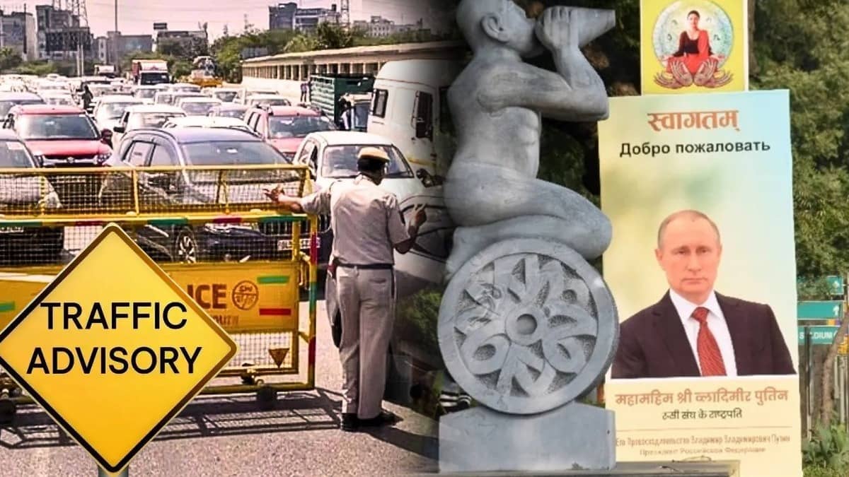  delhi police issued traffic advisor