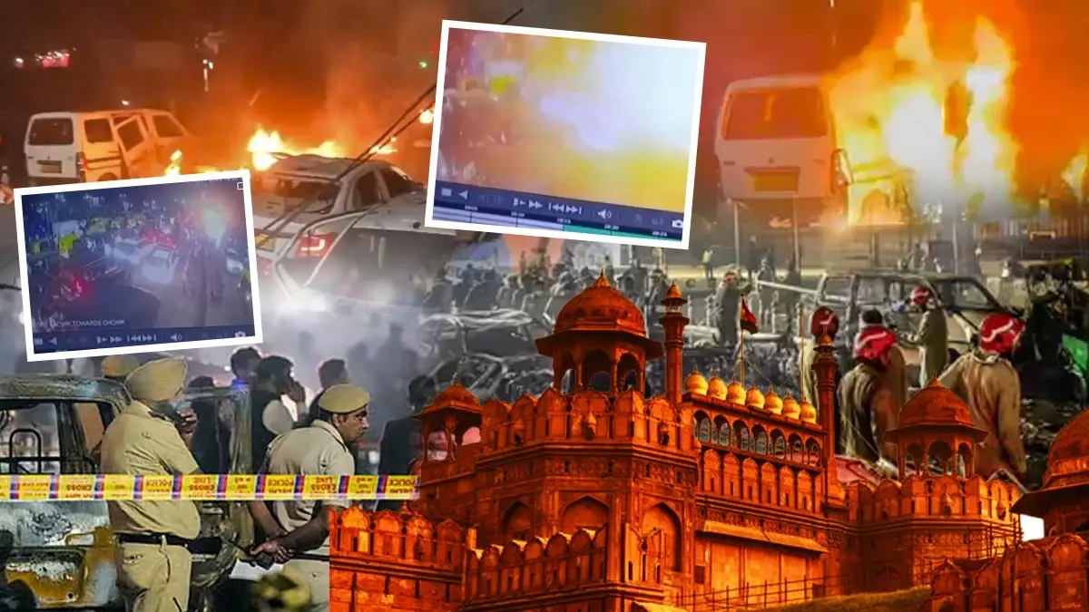 Delhi Red Fort Blast: New CCTV Footage Reveals Exact 'Explosion' Moment Delhi Red Fort Blast Exact Moment Revealed