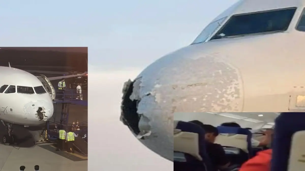 Delhi Srinagar Indigo flight