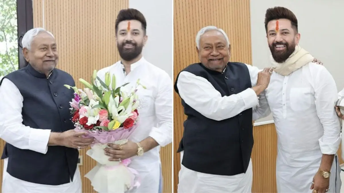 'Delighted That He Appreciated Role Of Every Alliance Partner In NDA': Chirag Paswan Meets Bihar CM At Patna Residence