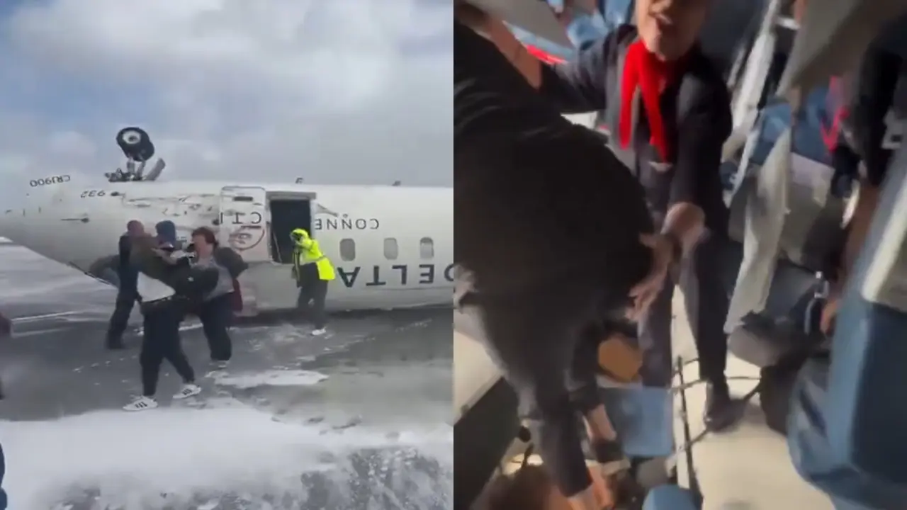 Delta Airline Plane Crash Video