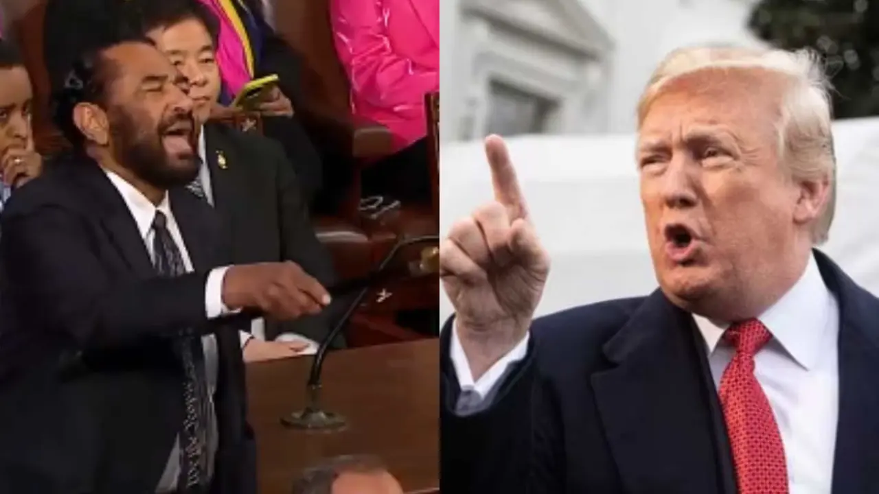 Democrat Rep Removed From Trump's Speech For Booing Him Democrat Rep Removed From Trump's Speech For Booing Him