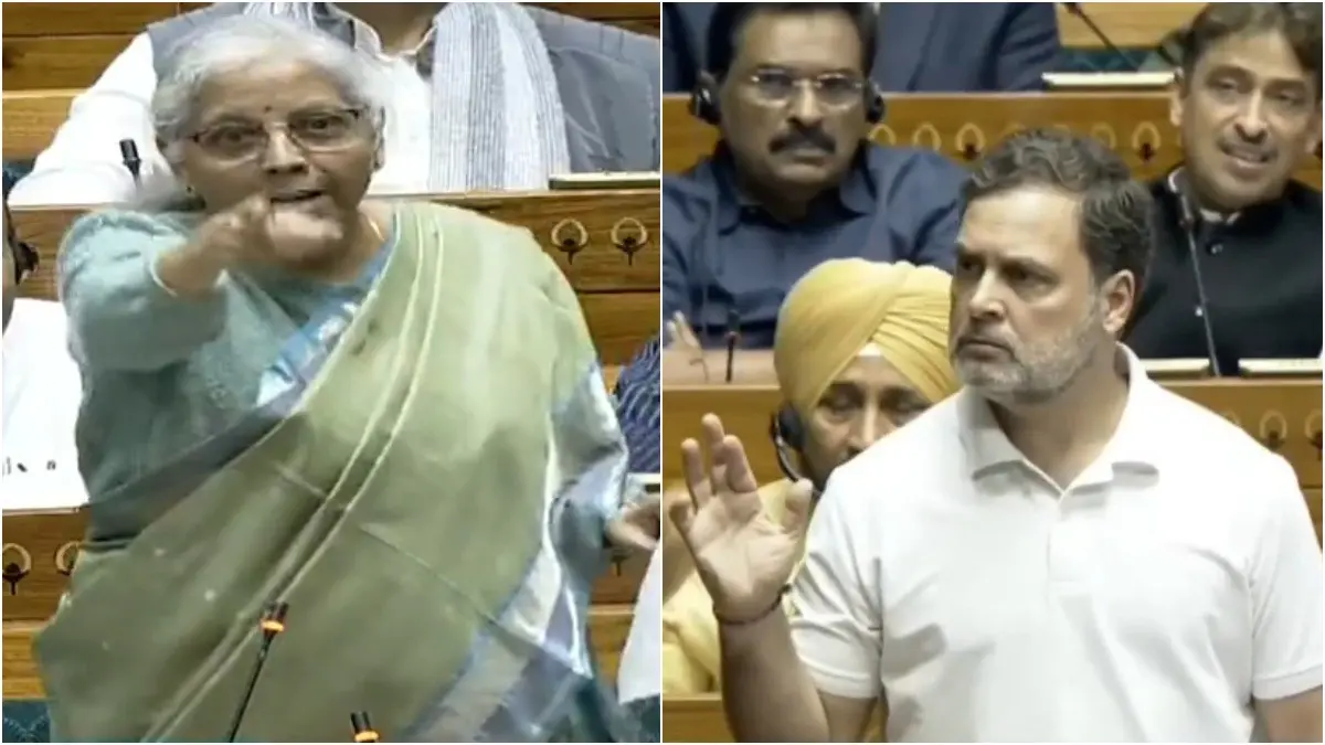 'Meri Awaaz Band Nahi Kar Sakte, Pura Desh Sunega': Nirmala Sitharaman Scorches Rahul Gandhi, Reminds Congress Who 'Sold' India 'Desh Ko Bechne Waale Kaun Hai?' Sitharaman Schools Rahul Gandhi In Lok Sabha After 'Modi Sold India' Speech
