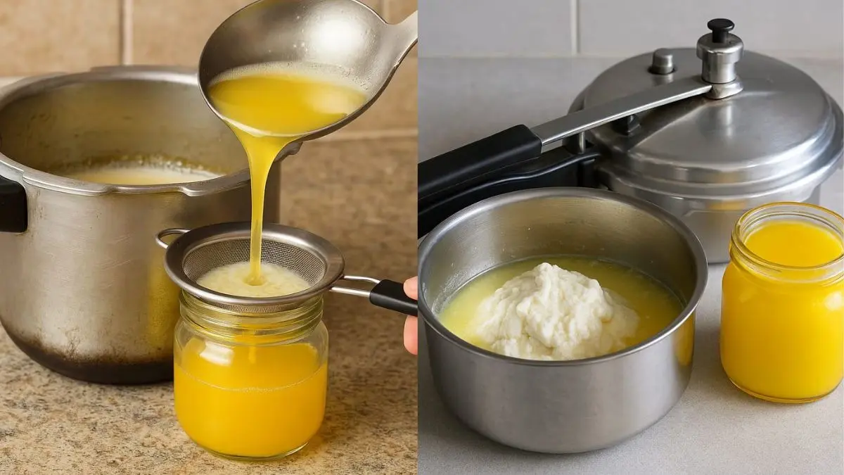 Desi Ghee in 10 minute: सिर्फ 10 मिनट में कुकर में बनाएं मलाई से शुद्ध देसी घी, जानिए स्टेप बाय स्टेप पूरा प्रोसेस, VIDEO Desi Ghee in 10 minute