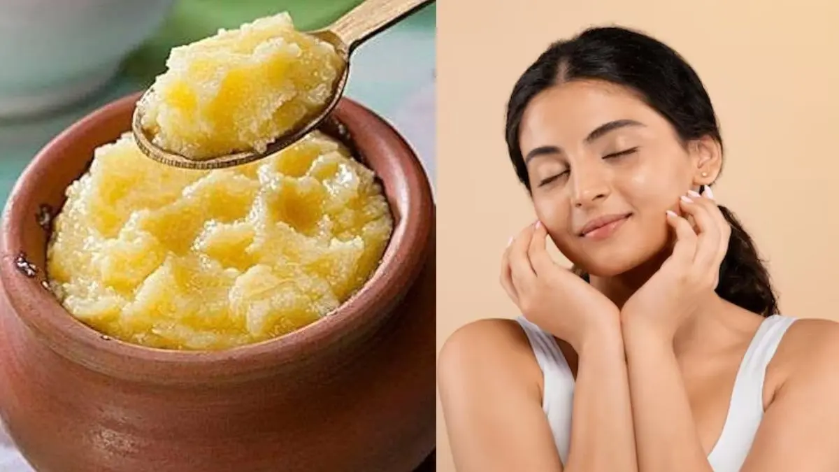 Desi Ghee on face