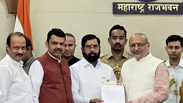 Devendra Fadnavis, Eknath Shinde, Ajit Pawar