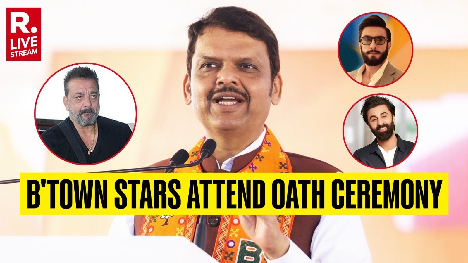 Highlights: Bollywood And Cricket Stars Attend Devendra Fadnavis's CM ...